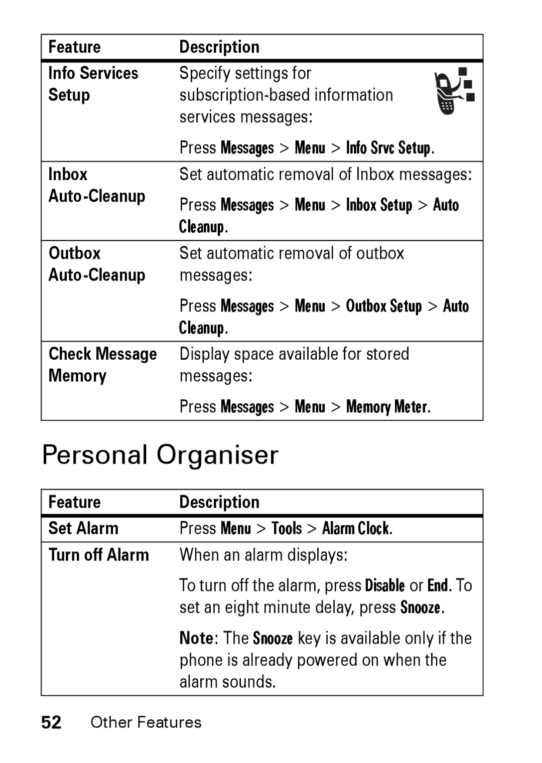 Motorola M930 manual Personal Organiser 