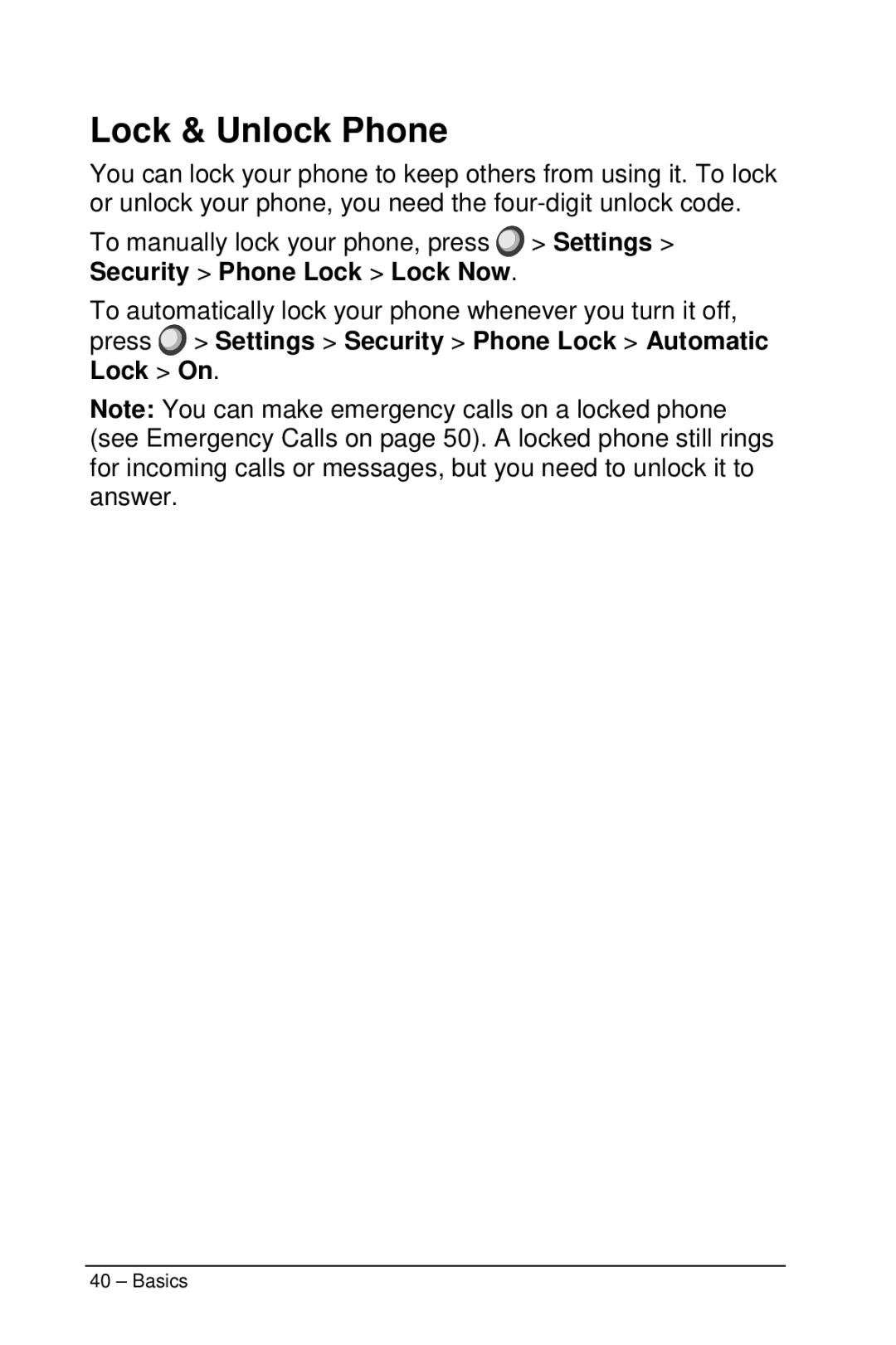 Motorola M990 manual Lock & Unlock Phone 