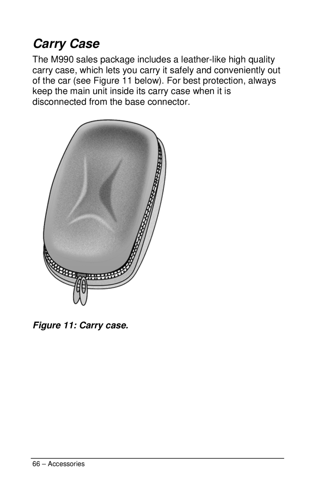 Motorola M990 manual Carry Case, Carry case 