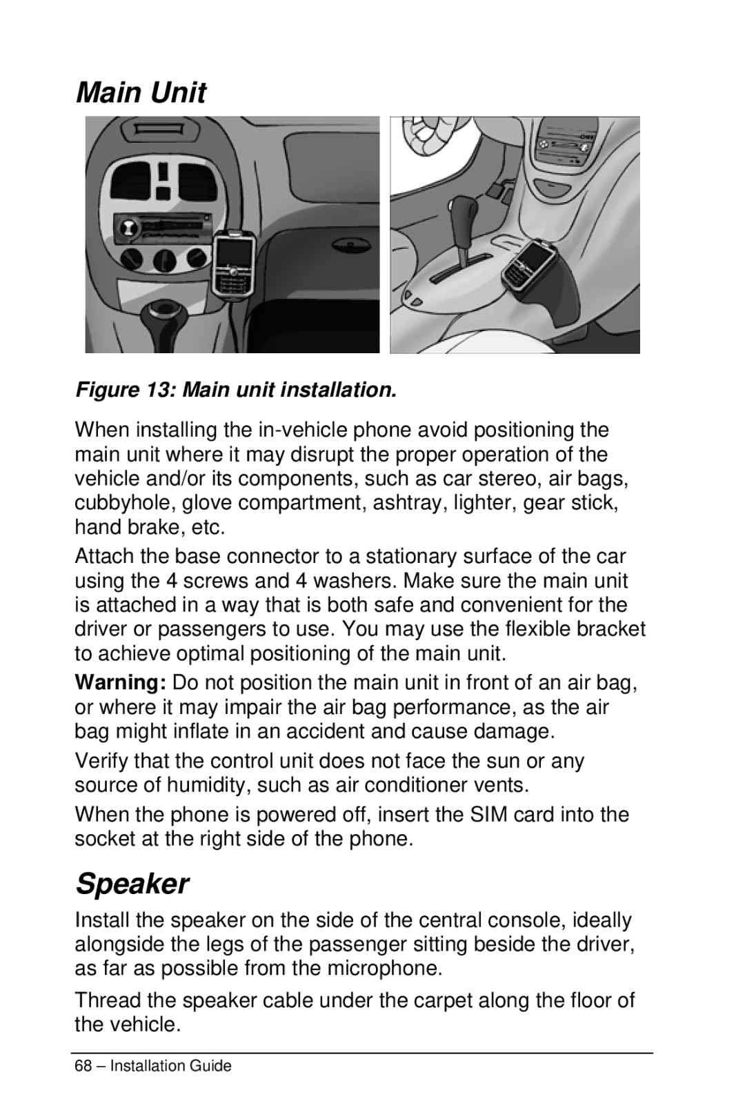 Motorola M990 manual Main Unit, Speaker 