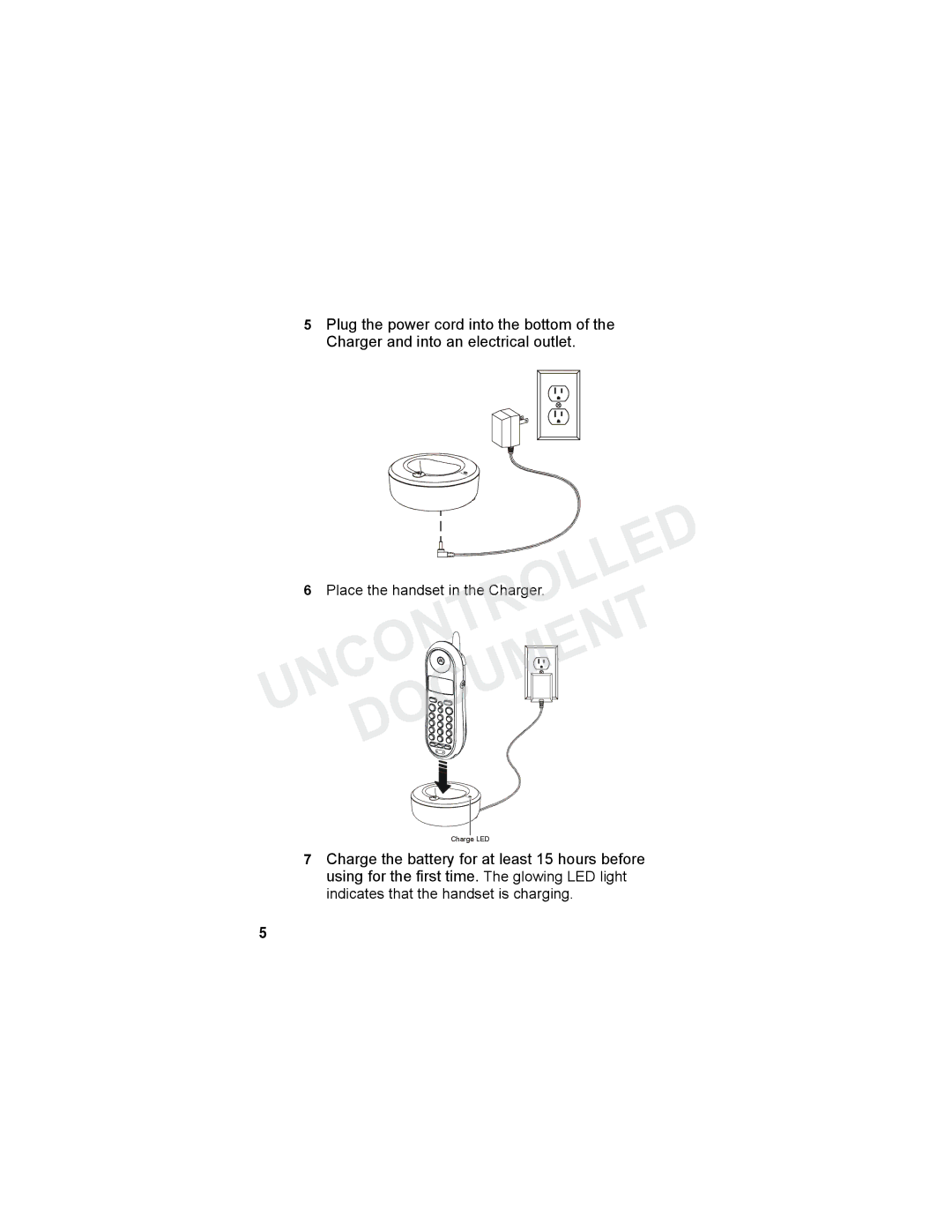 Motorola MA3160 manual Place the handset in the Charger 