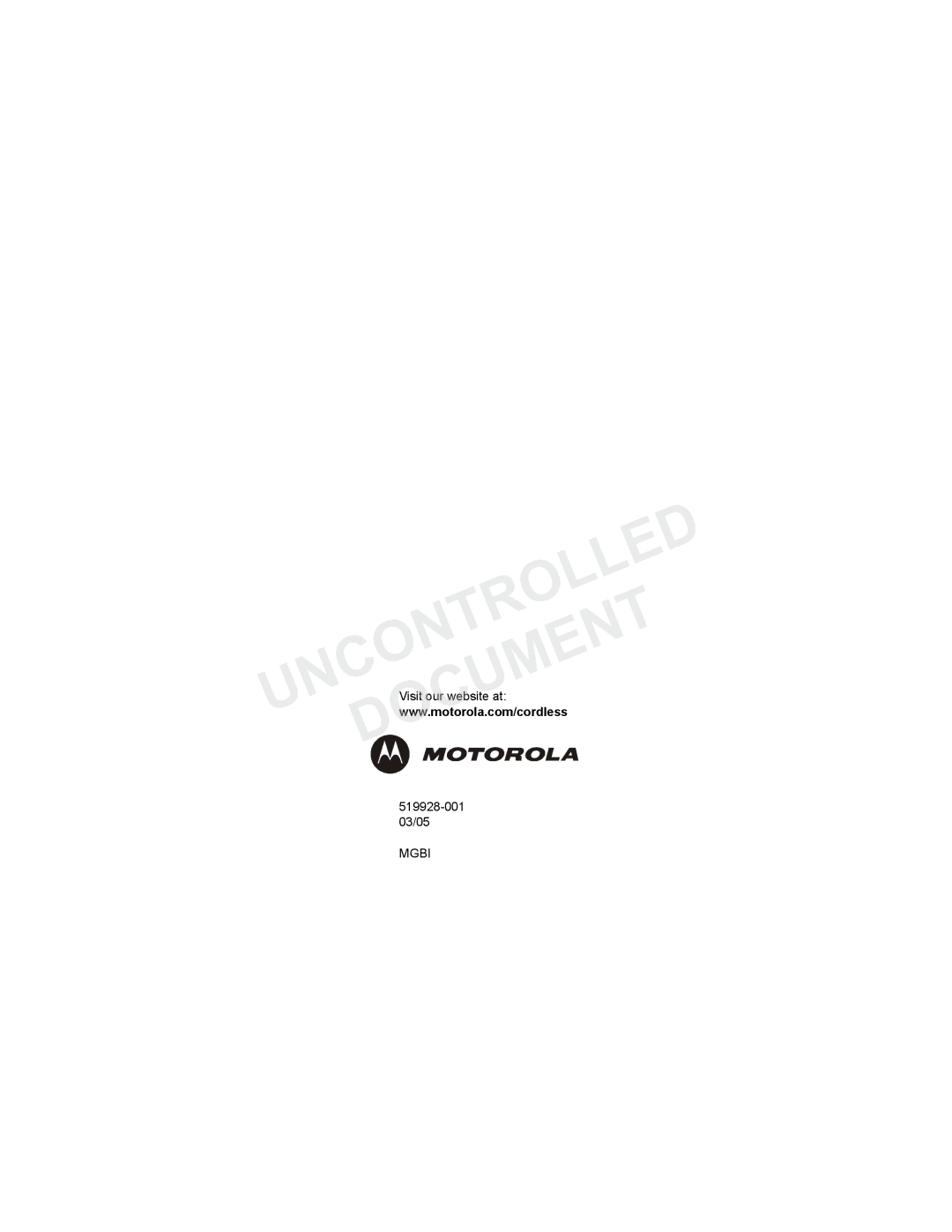 Motorola MA3160 manual Mgbi 