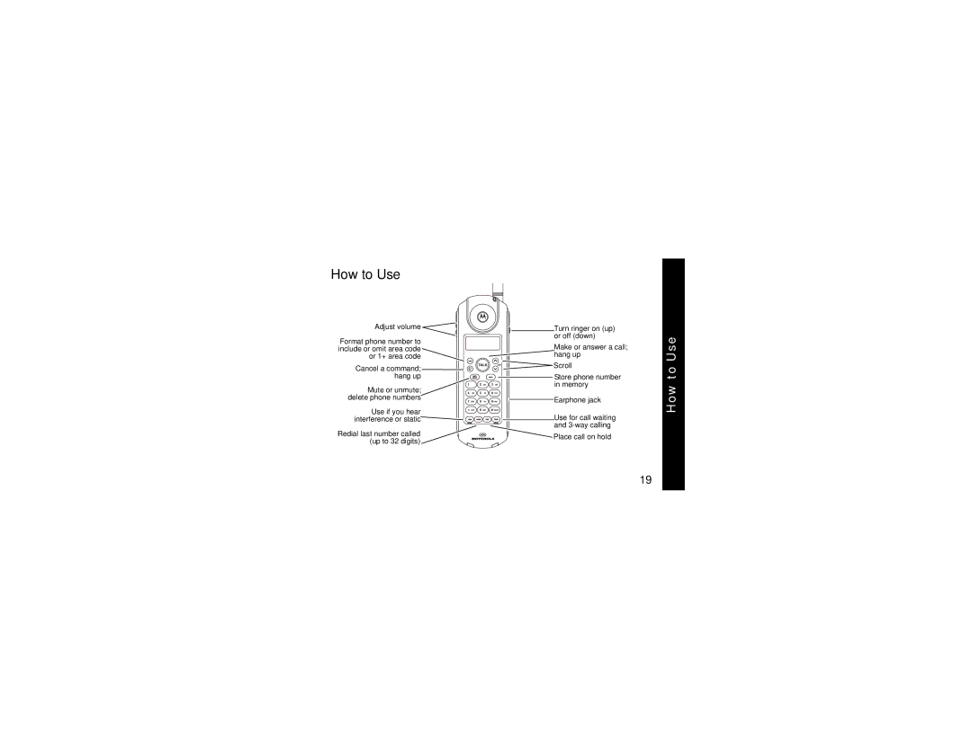 Motorola MA550 manual How to Use 