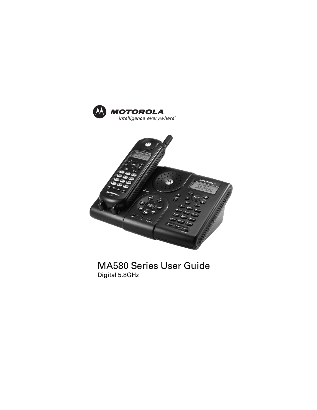 Motorola manual MA580 Series User Guide 