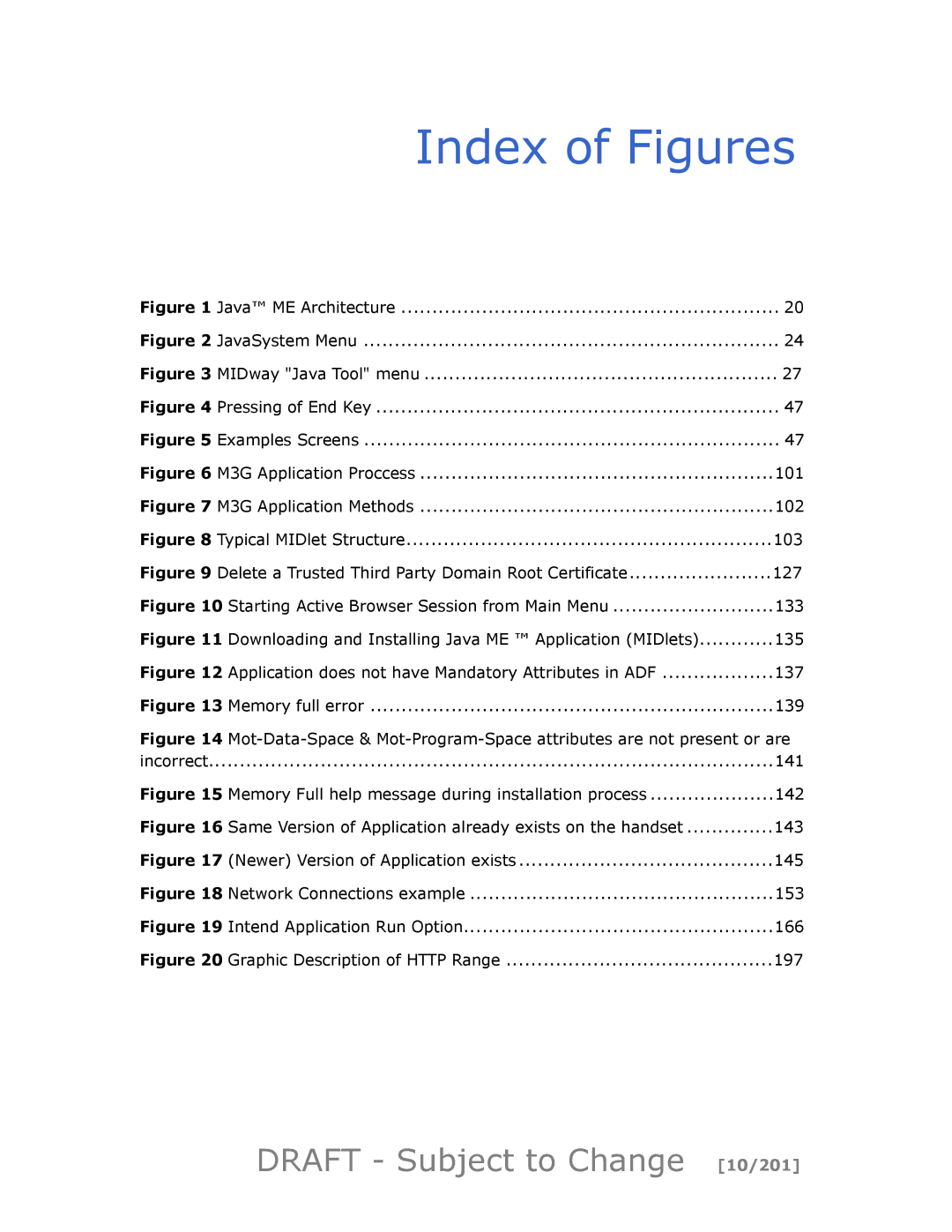 Motorola maxx V6 manual Draft Subject to Change 10/201, Java ME Architecture 