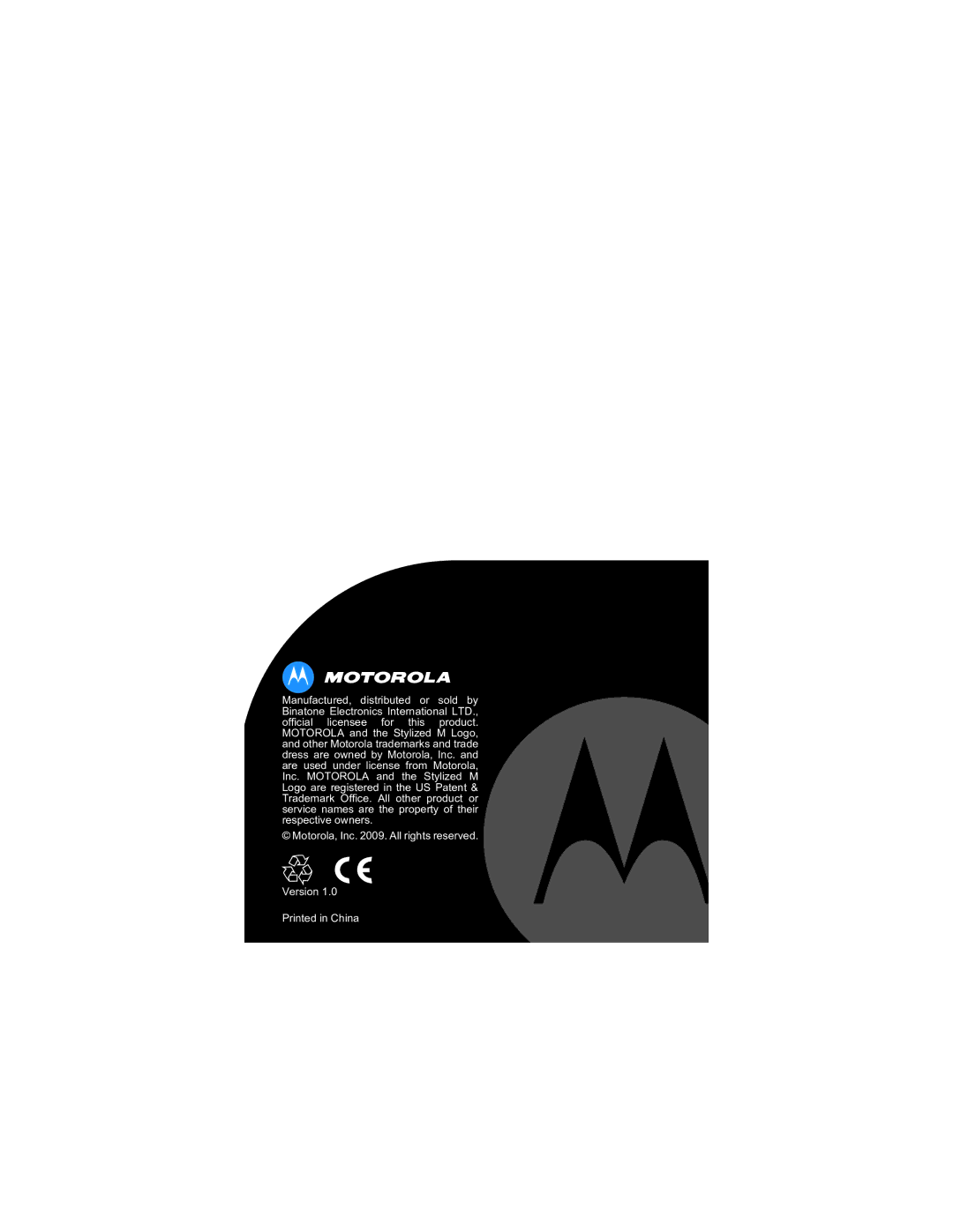 Motorola MBP15 manual Motorola, Inc . All rights reserved Version 