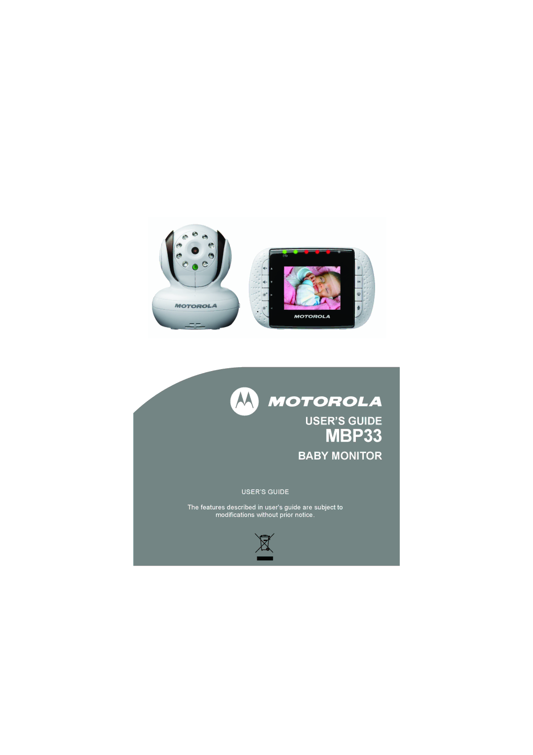 Motorola MBP33 manual 