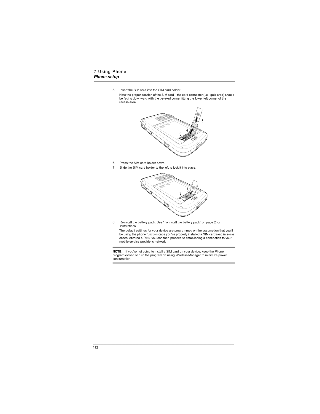 Motorola MC35 manual Phone setup 