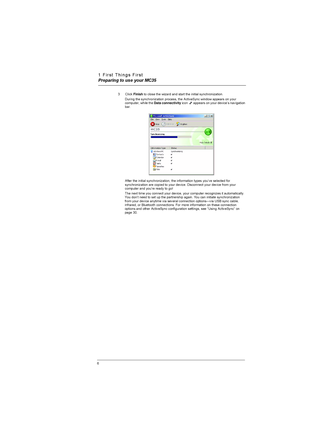 Motorola manual Preparing to use your MC35 