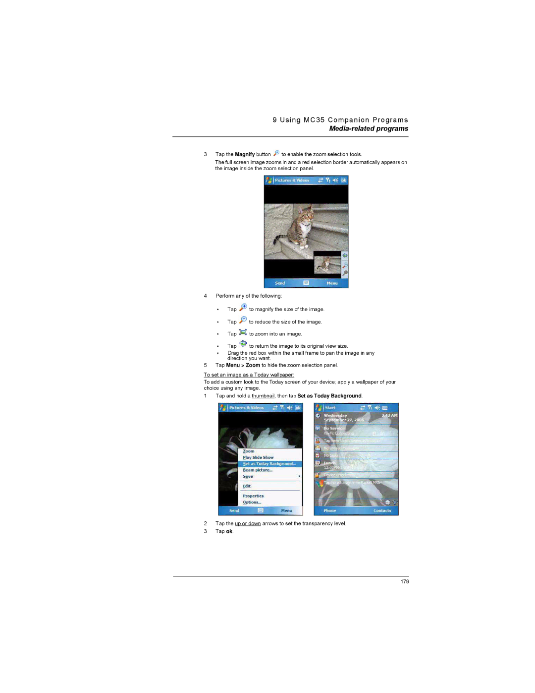 Motorola MC35 manual Media-related programs 