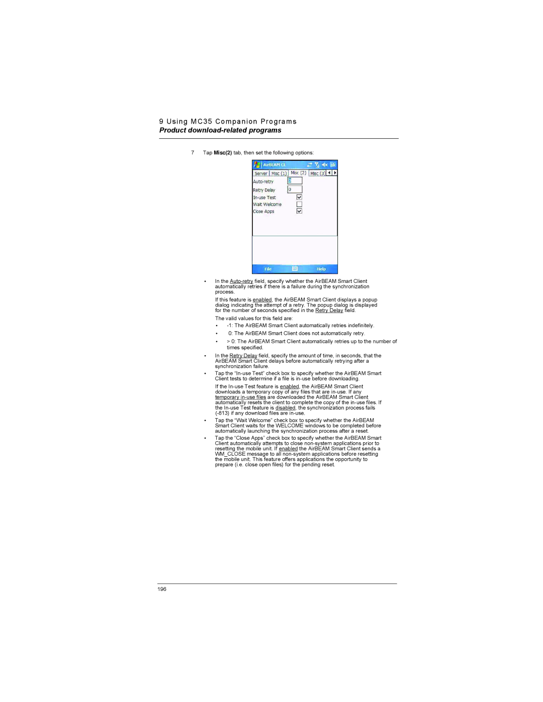 Motorola MC35 manual Product download-related programs 