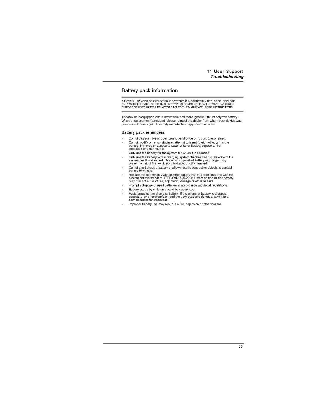 Motorola MC35 manual Battery pack information, Battery pack reminders 