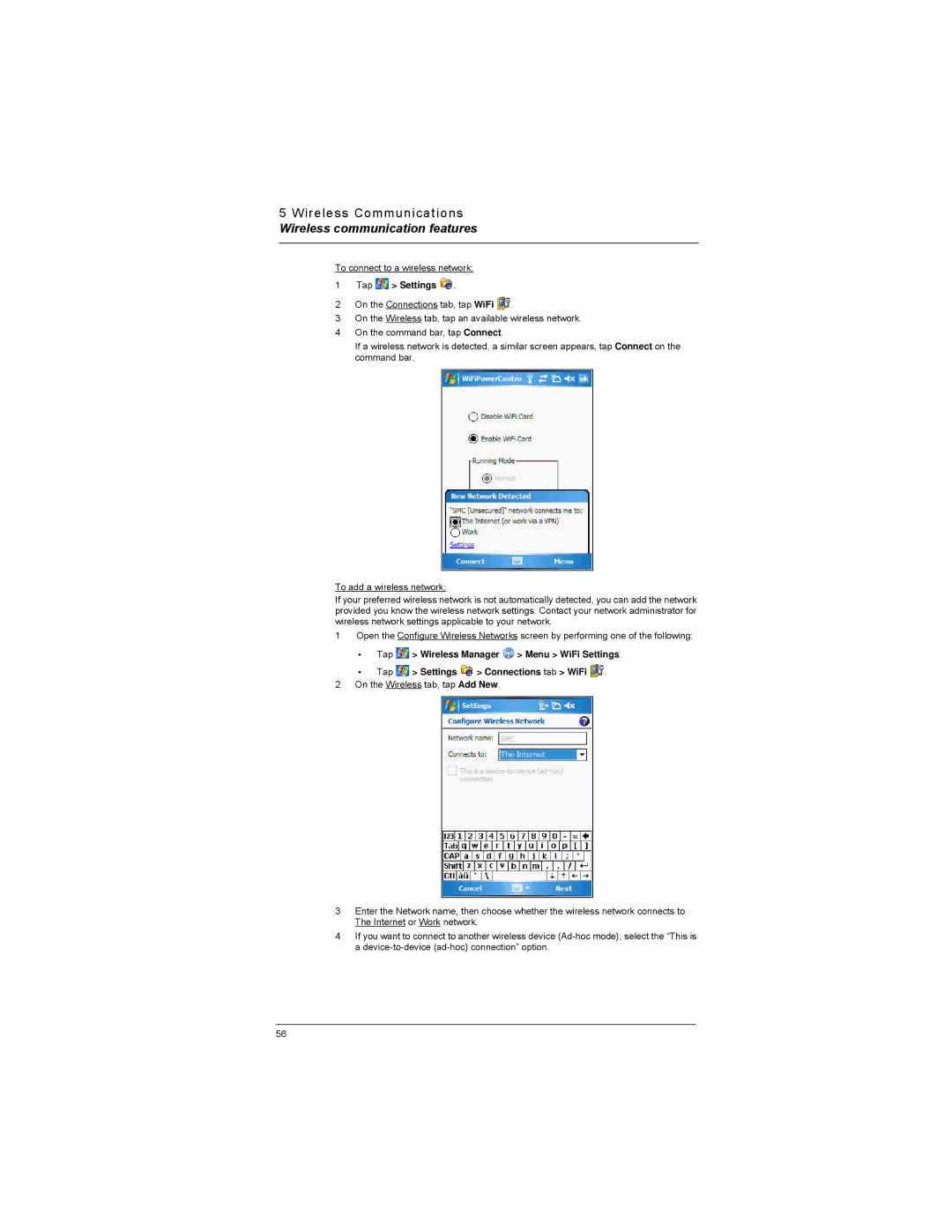 Motorola MC35 manual To connect to a wireless network 