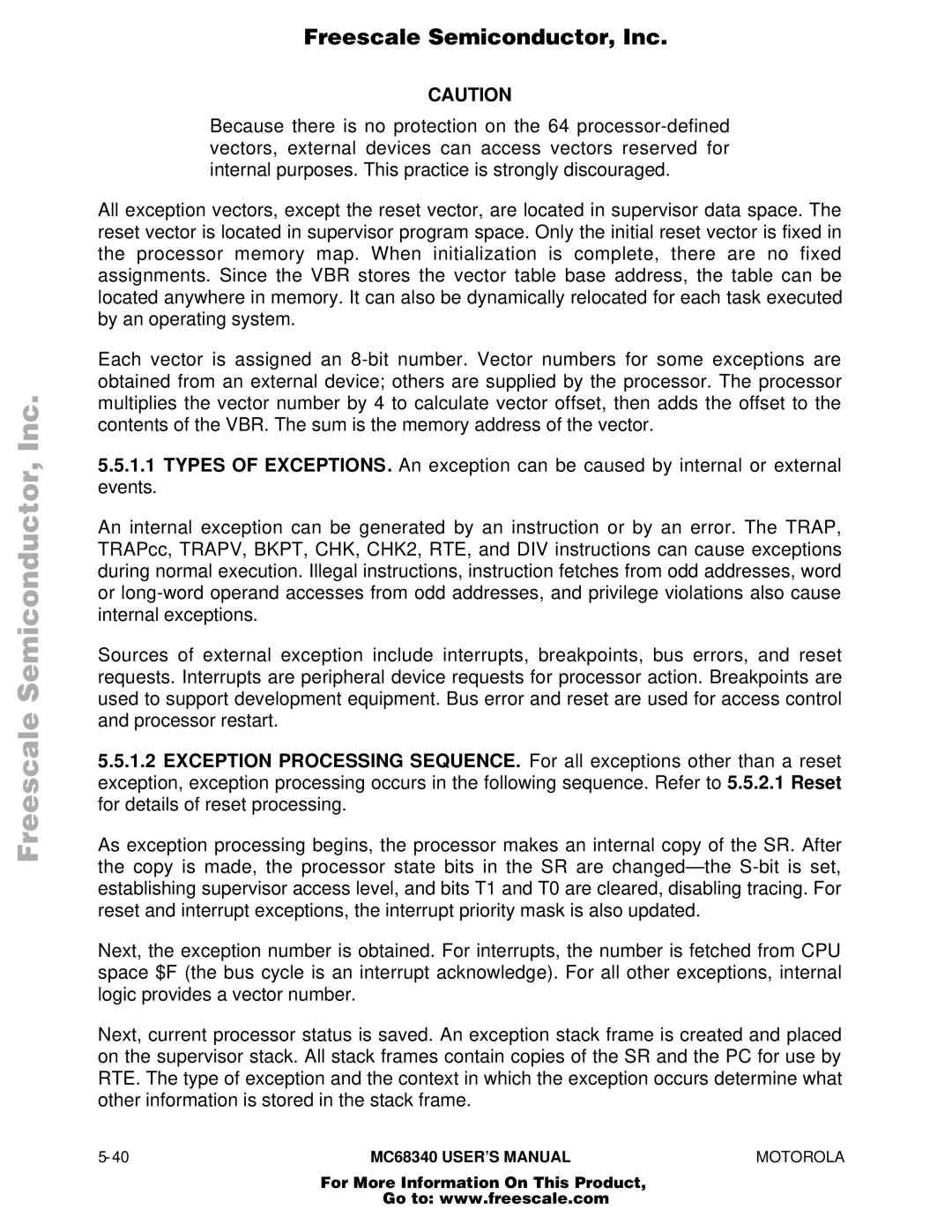 Motorola manual 40MC68340 USER’S Manualmotorola 