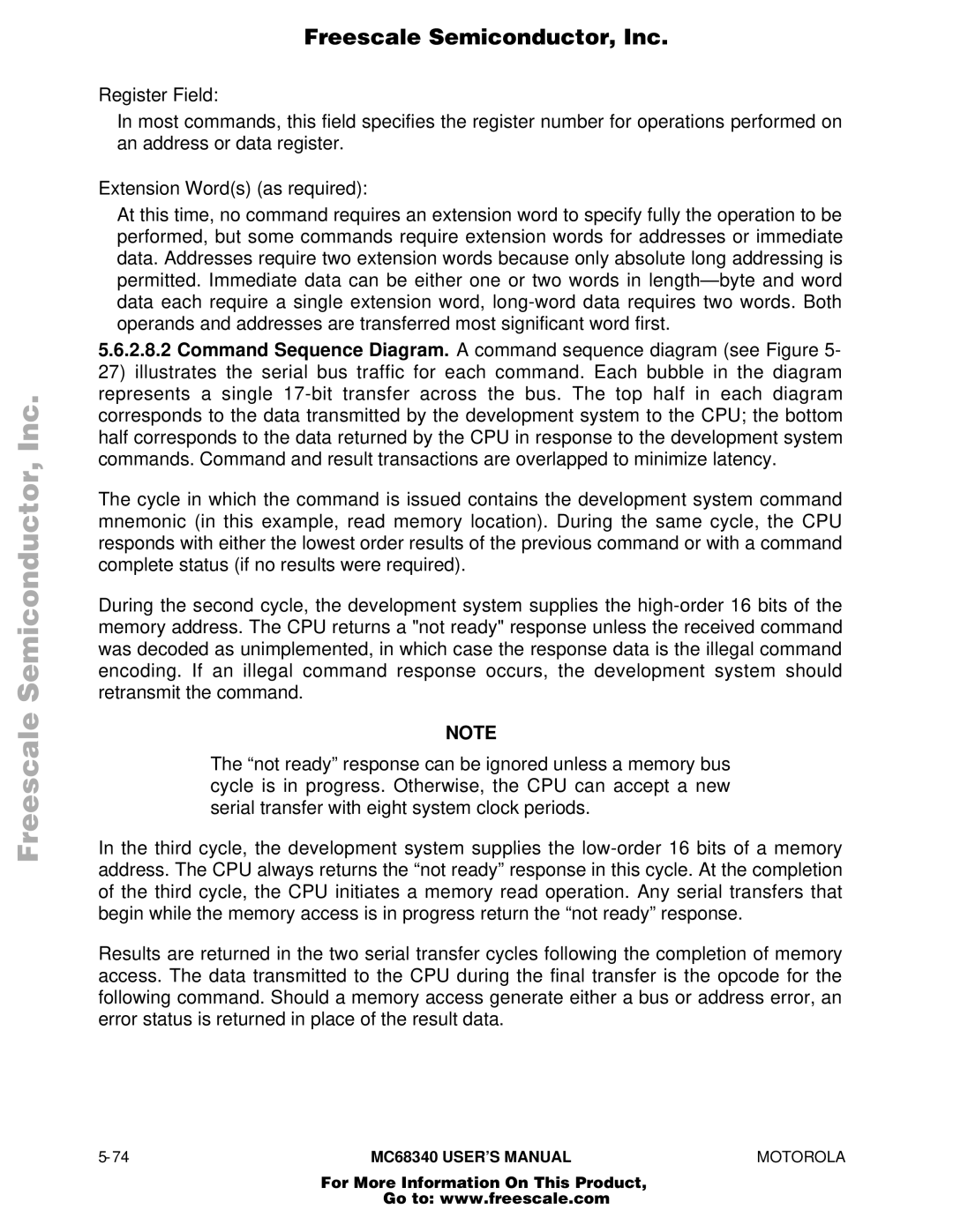 Motorola manual 74MC68340 USER’S Manualmotorola 