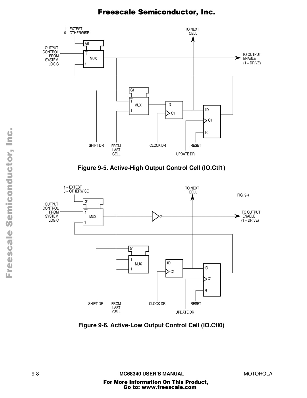 Motorola MC68340 manual Active-High Output Control Cell IO.Ctl1 