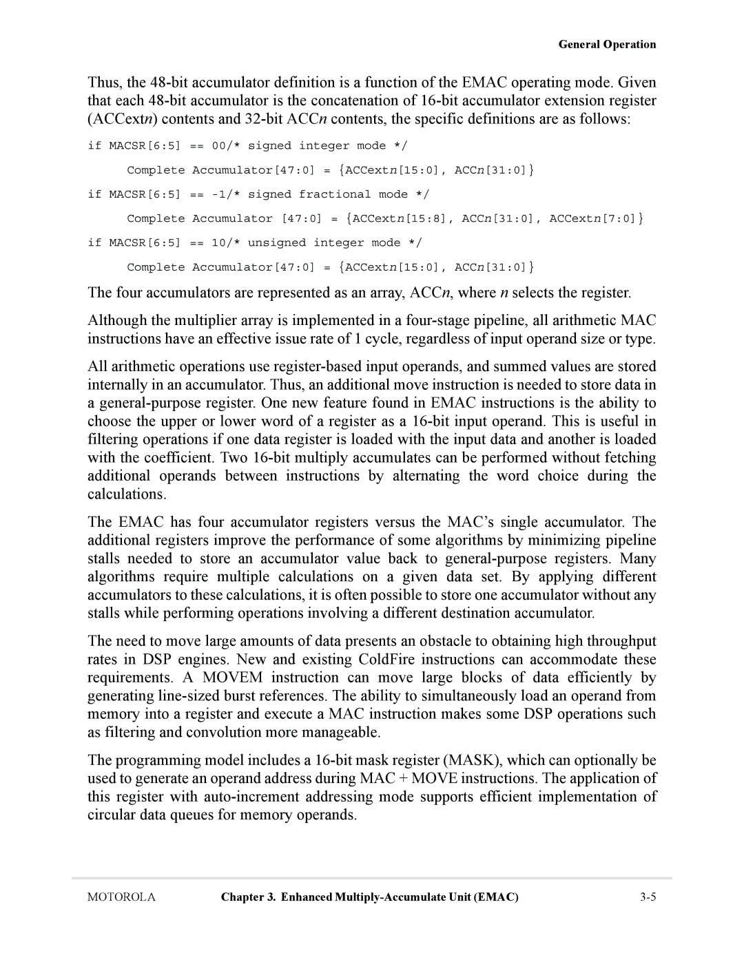 Motorola MCF5281, MCF5282 user manual Motorola 