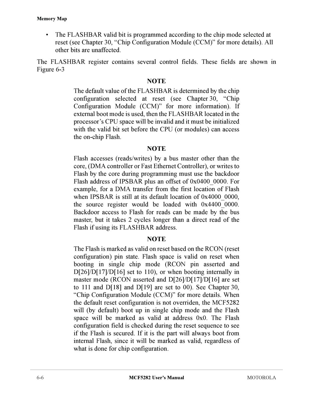 Motorola MCF5282, MCF5281 user manual Memory Map 