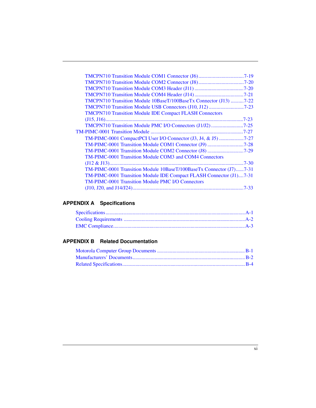 Motorola IH5, MCPN750A manual Appendix a 