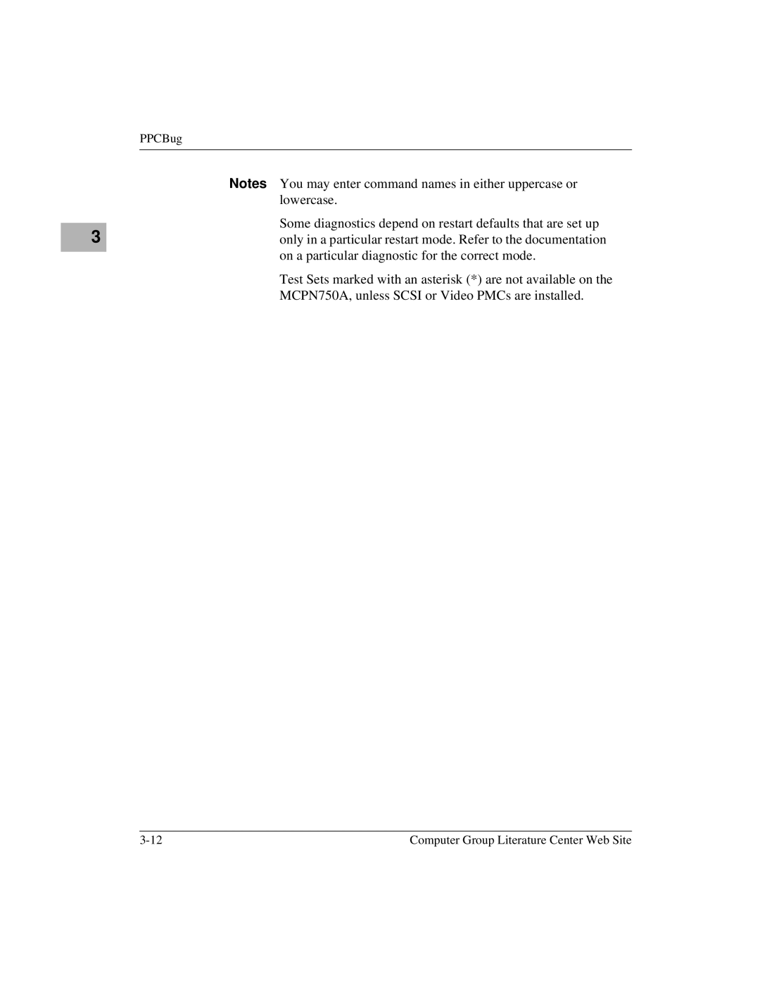 Motorola MCPN750A, IH5 manual PPCBug 