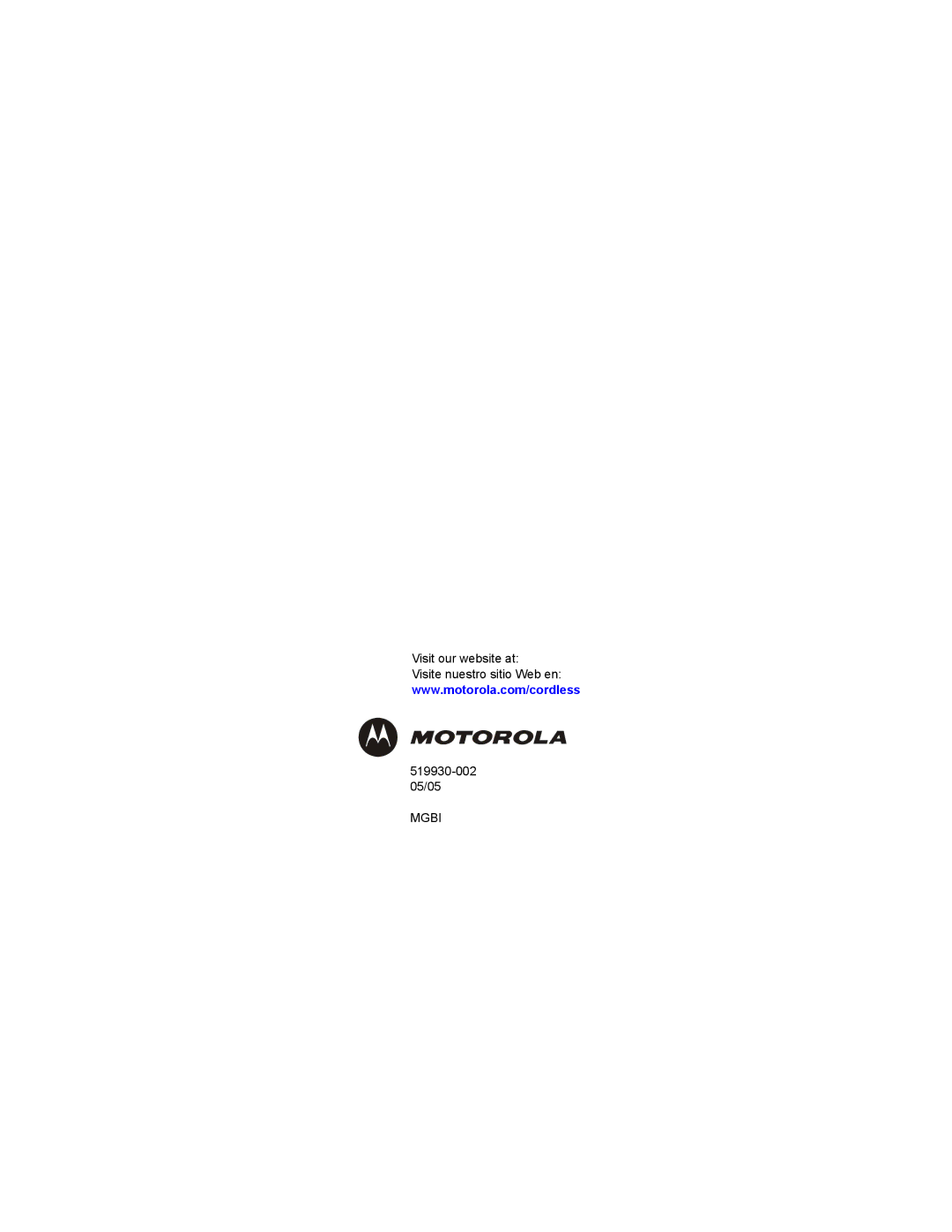 Motorola MD4160 Series manual Mgbi 