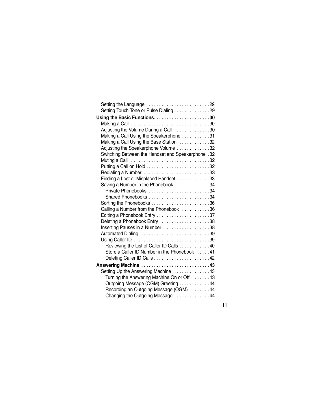 Motorola MD480 Series manual Turning the Answering Machine On or Off 