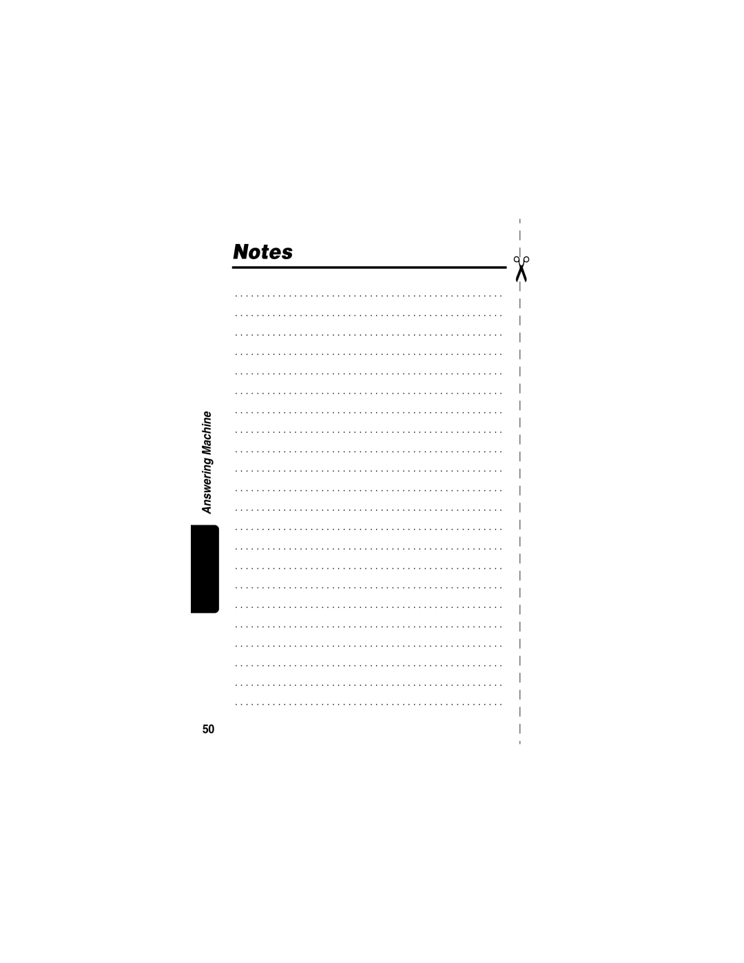 Motorola MD480 Series manual Answering Machine 