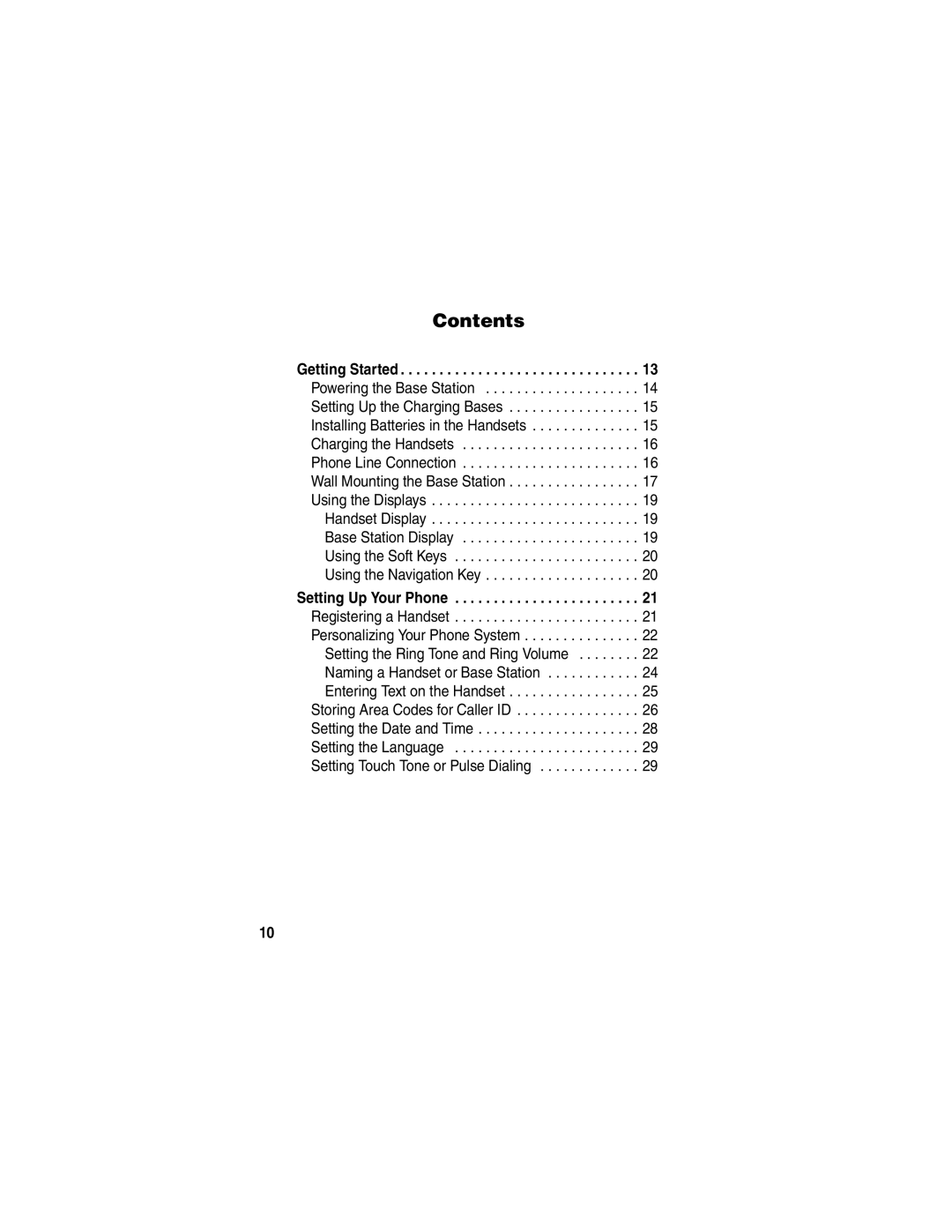 Motorola MD480 manual Contents 