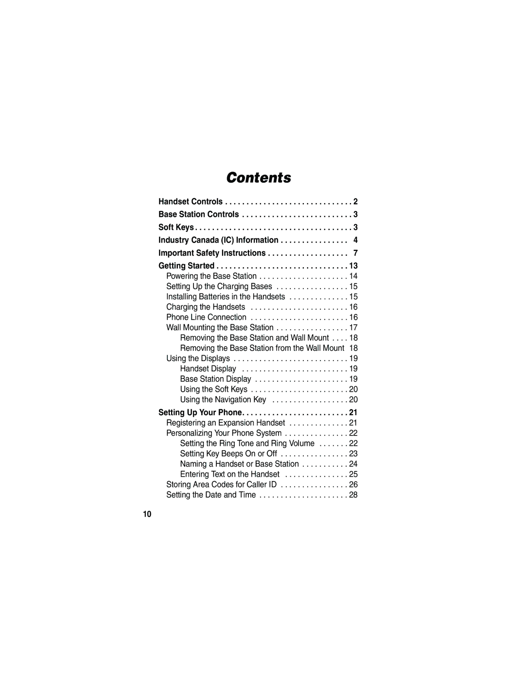 Motorola MD481 manual Contents 