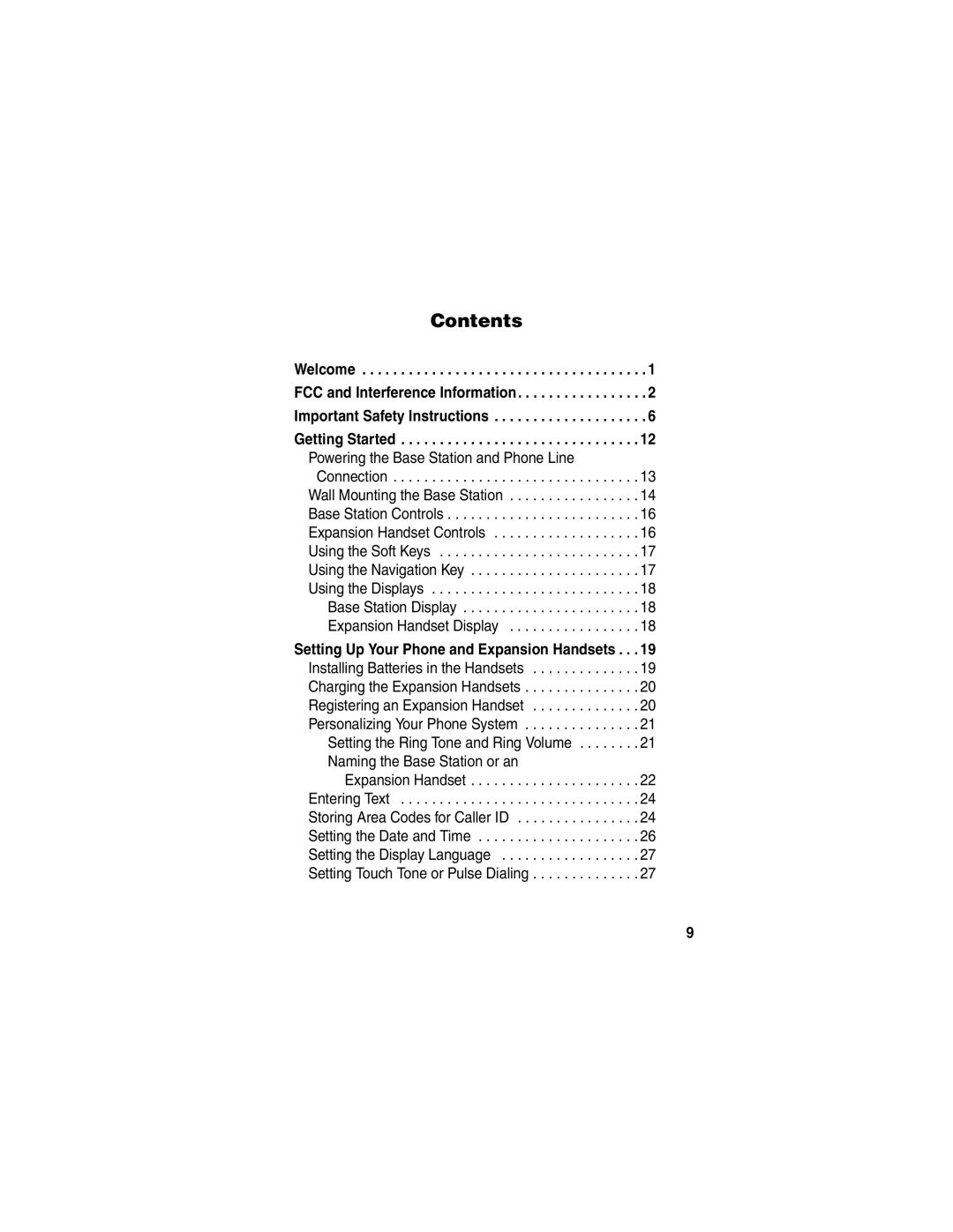 Motorola MD490 manual Contents 