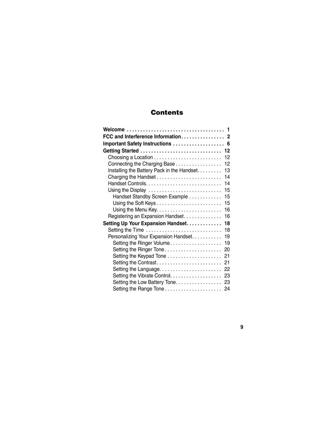 Motorola MD60 Series manual Contents 