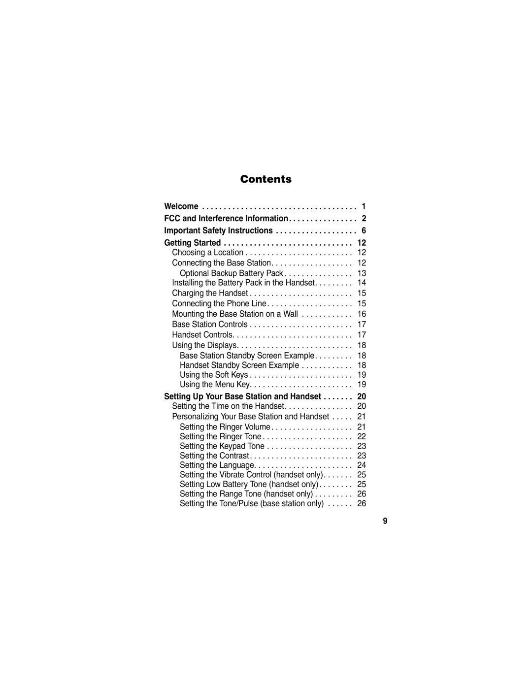 Motorola MD670 Series manual Contents 