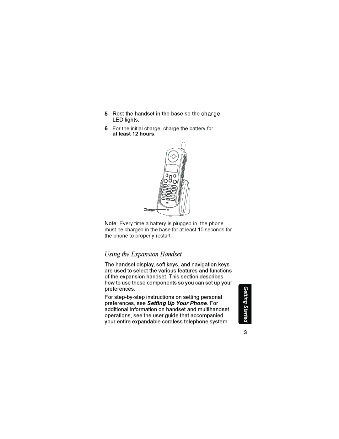 Motorola MD70 manual Using the Expansion Handset 