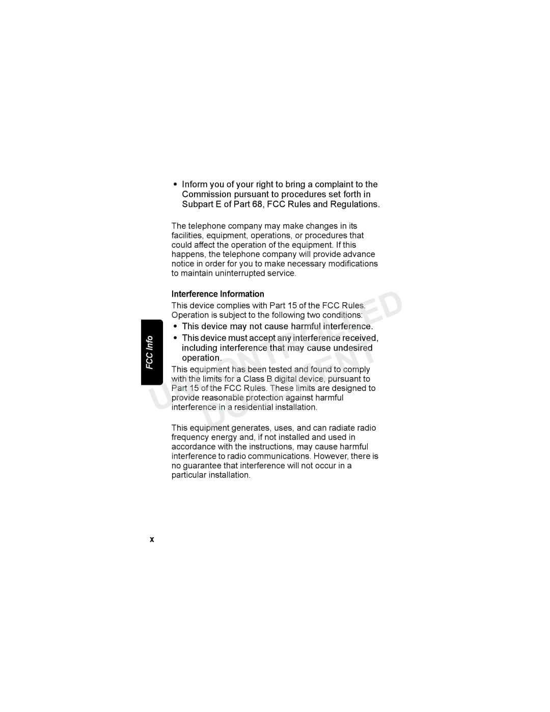 Motorola MD7080 Series This device complies with Part 15 of the FCC Rules, This device may not cause harmful interference 