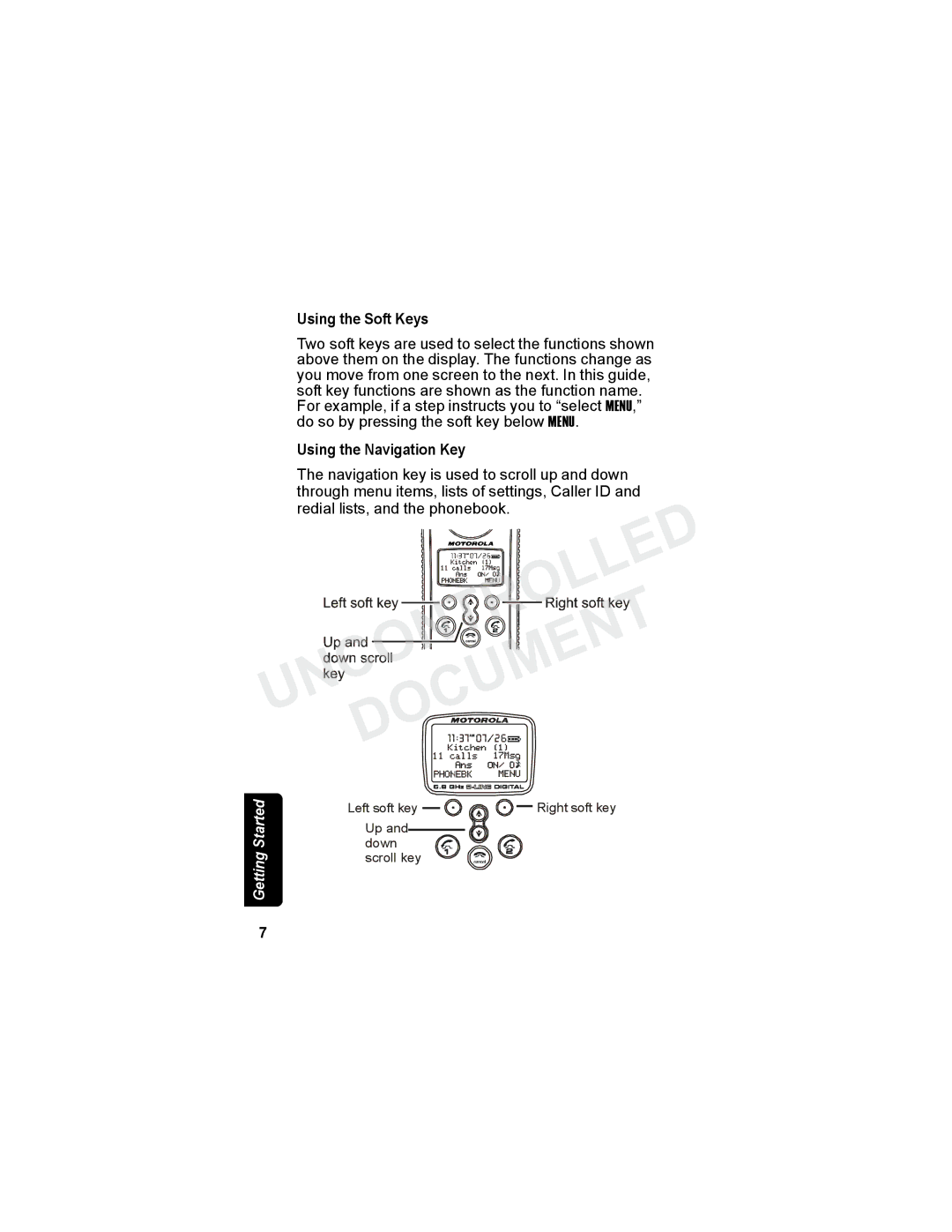 Motorola MD7080 Series manual Uncontdocumentrolled 