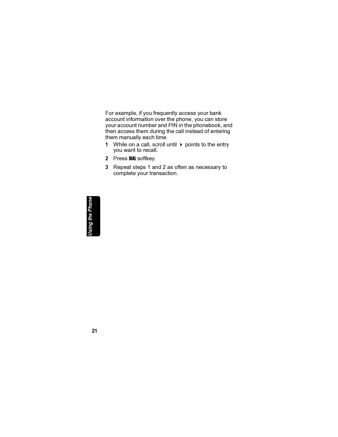 Motorola MD7080 manual Using the Phone 