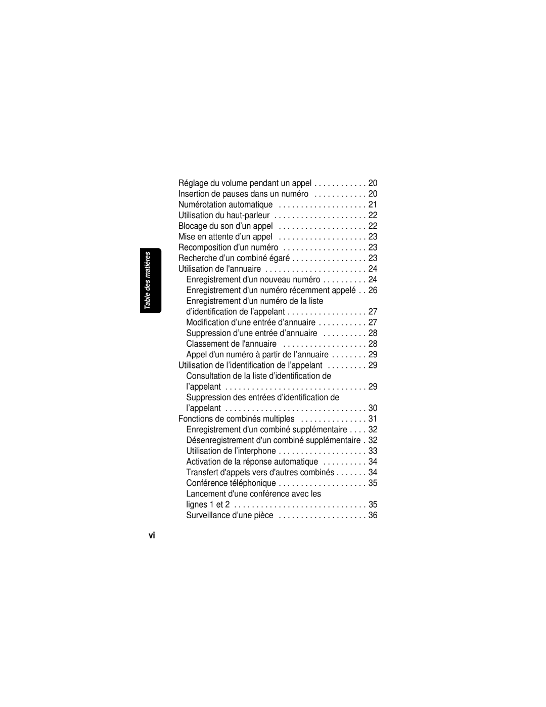 Motorola MD7080 manual Lignes 1 et 2 Surveillance d’une pièce 