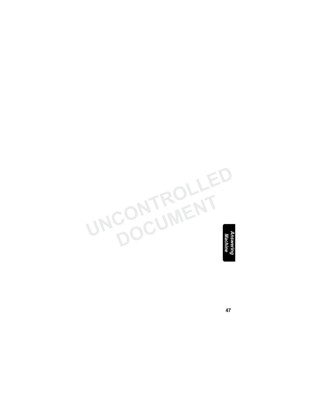 Motorola MD7090 manual Uncontrolleddocument Machine Answering 