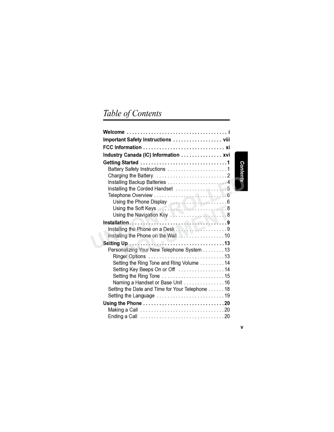 Motorola MD7090 manual Table of Contents 