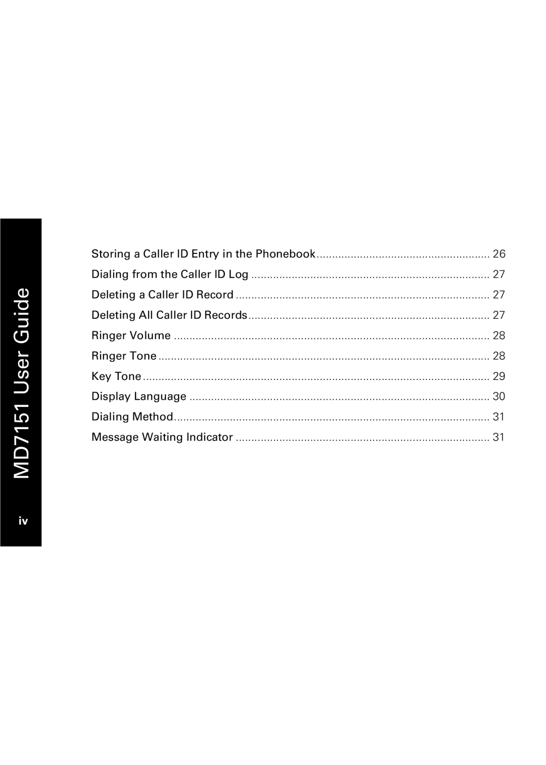 Motorola MD7151 manual Storing a Caller ID Entry in the Phonebook 