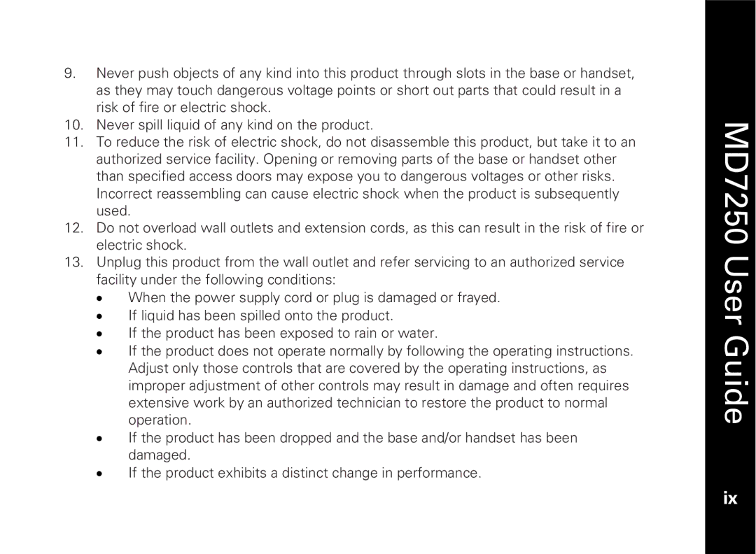 Motorola manual MD7250 User Guide 