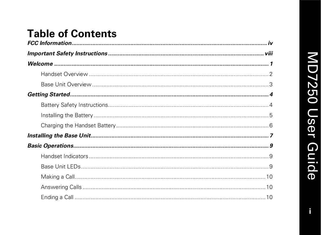 Motorola manual MD7250 User Guide 