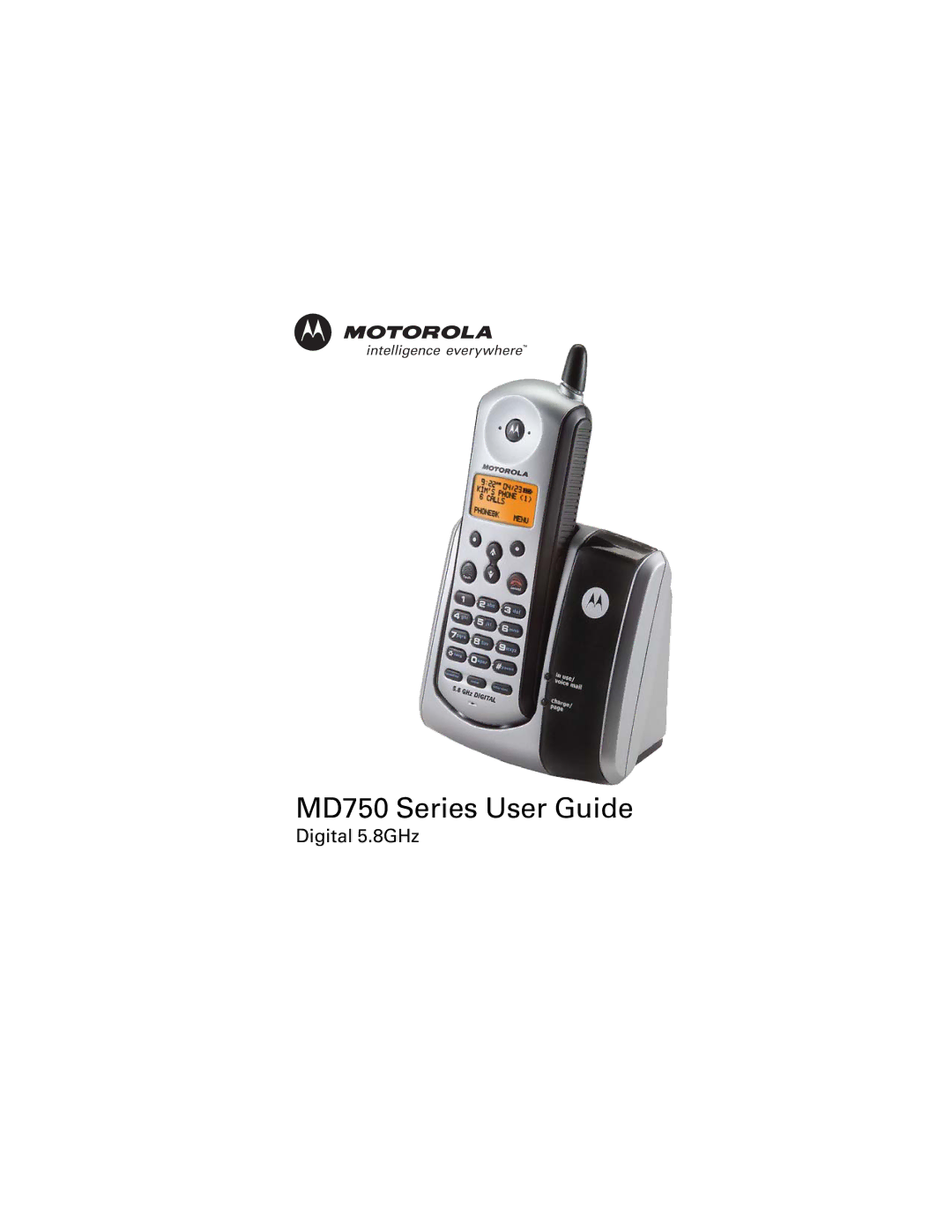 Motorola MD751 manual MD750 Series User Guide 