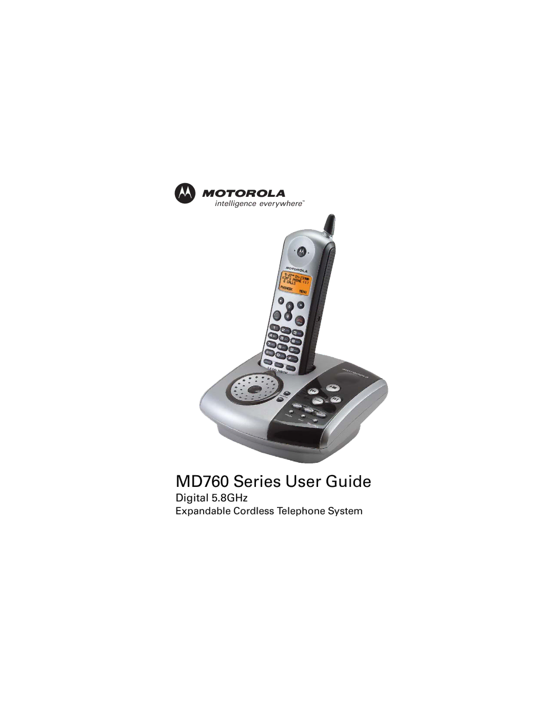 Motorola manual MD760 Series User Guide 