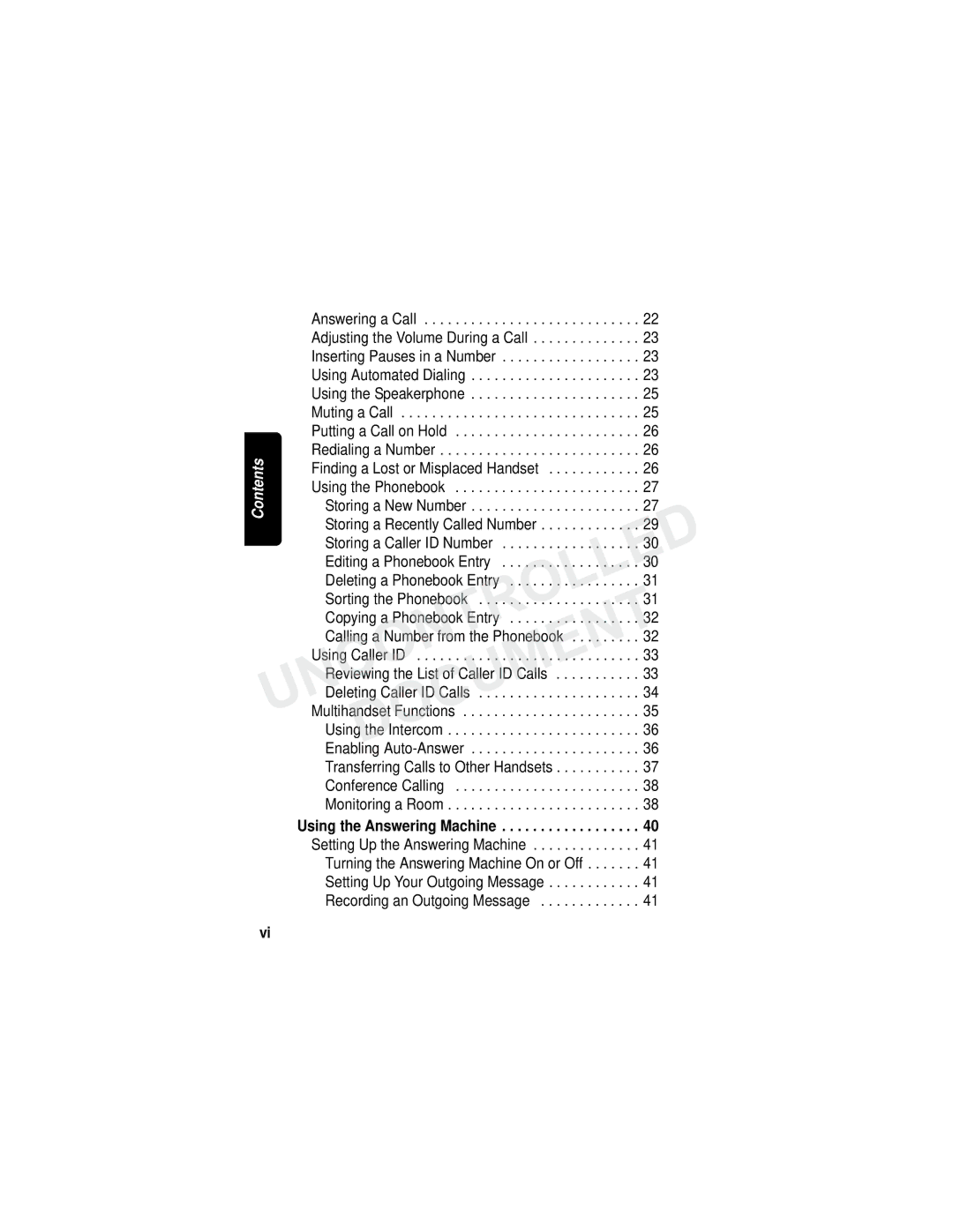 Motorola MD780 Series manual Contents 