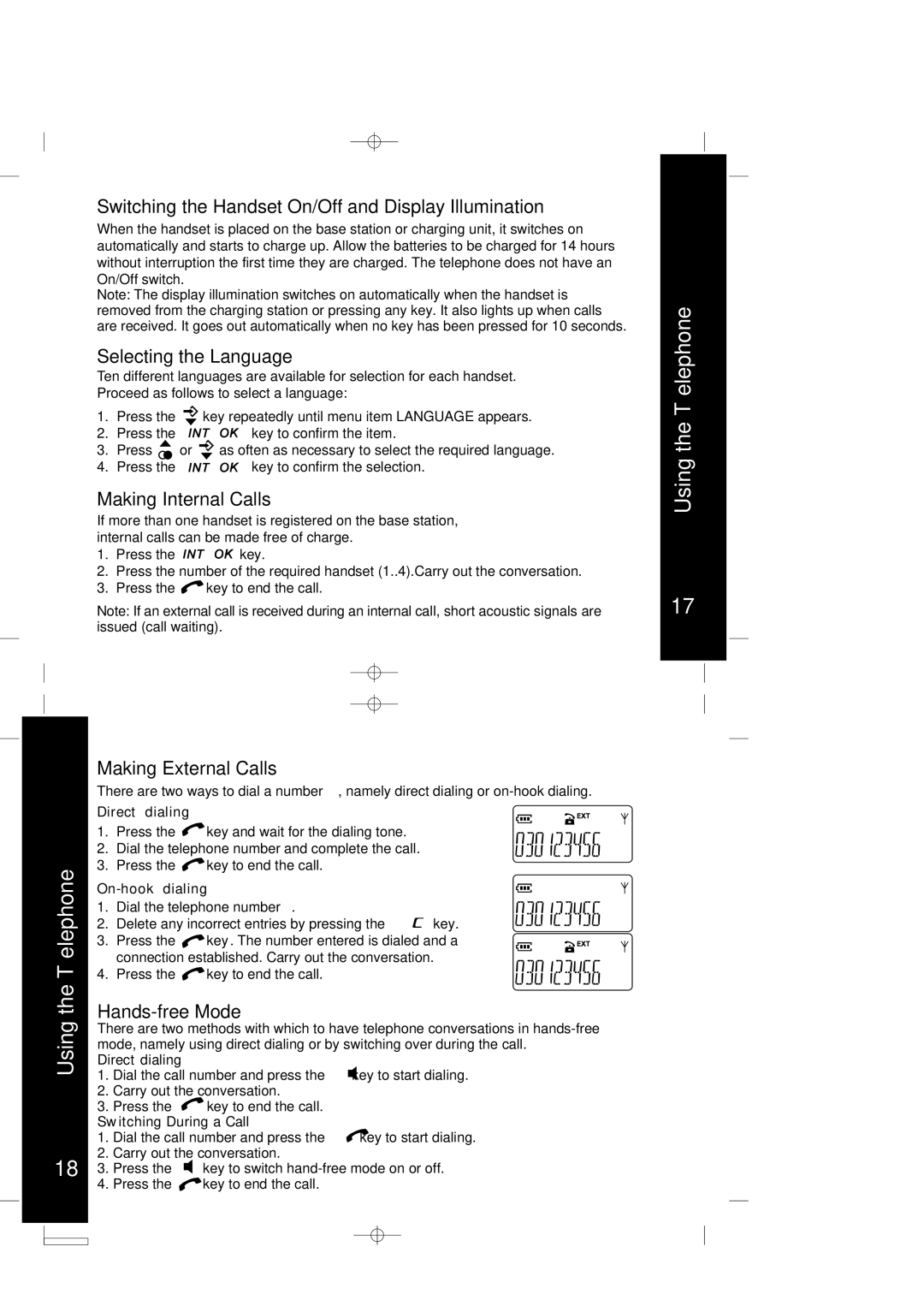 Motorola ME4066 Series manual Using the Telephone 