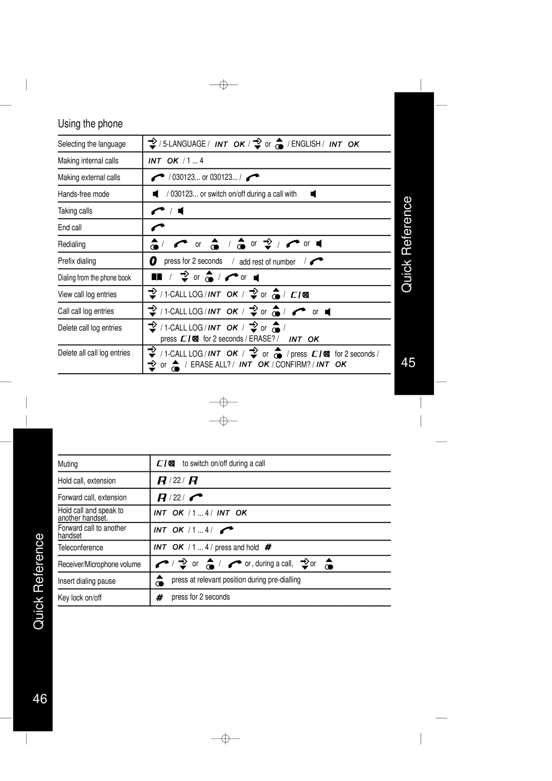 Motorola ME4067 Series manual Quick Reference, Using the phone, English, Confirm? 