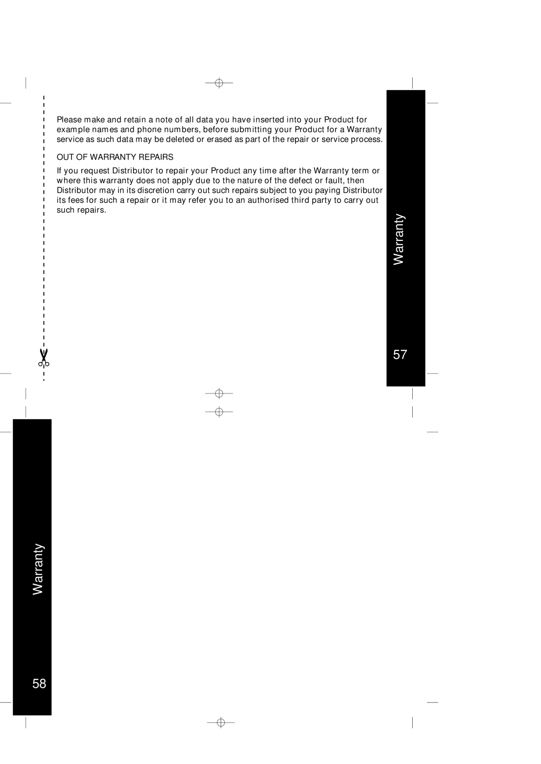 Motorola ME4067 Series manual OUT of Warranty Repairs 