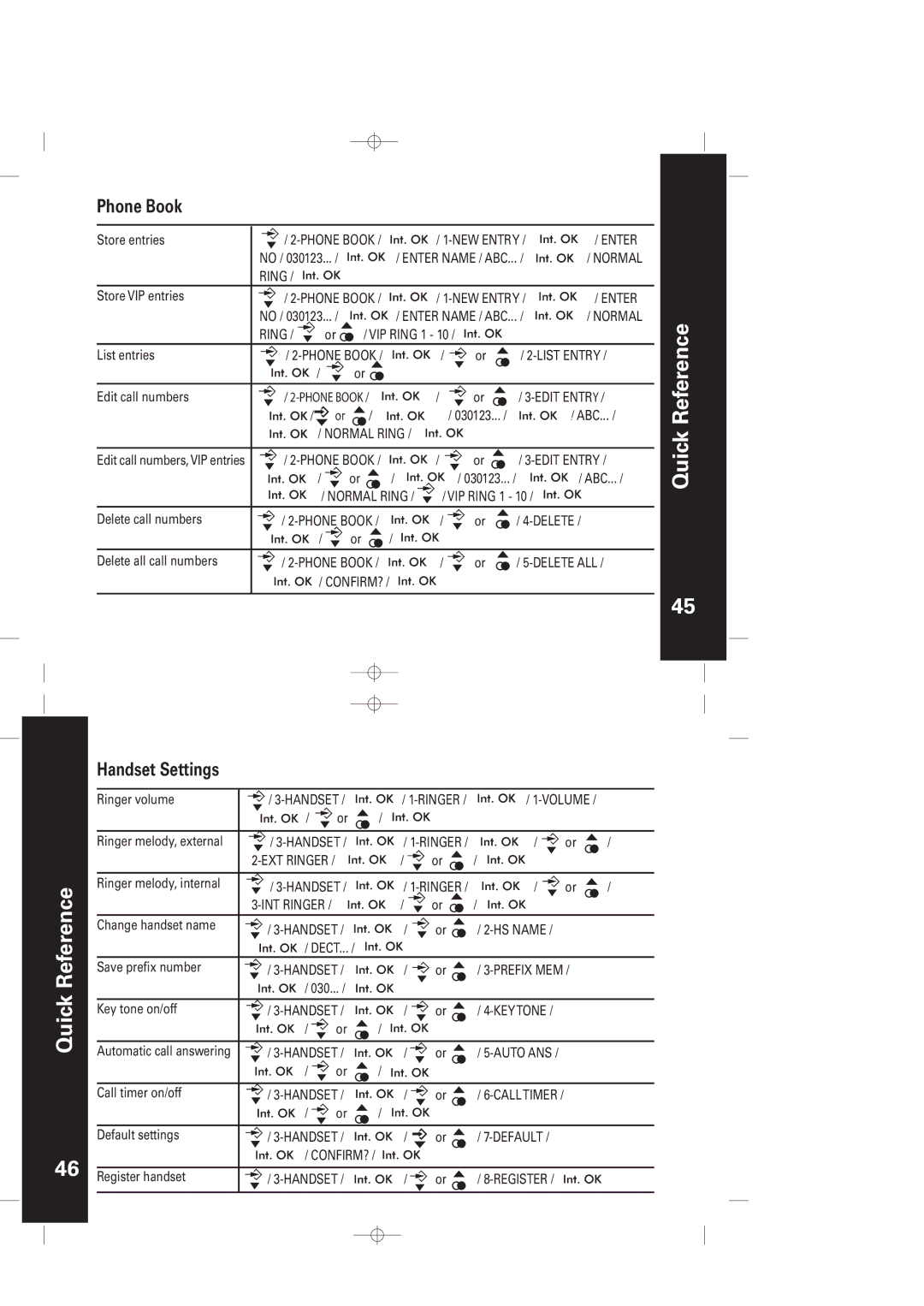 Motorola ME5061/ME5061R manual Phone Book, Handset Settings 