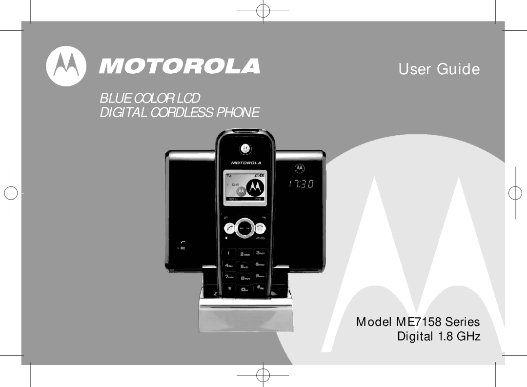 Motorola ME7158 manual User Guide 